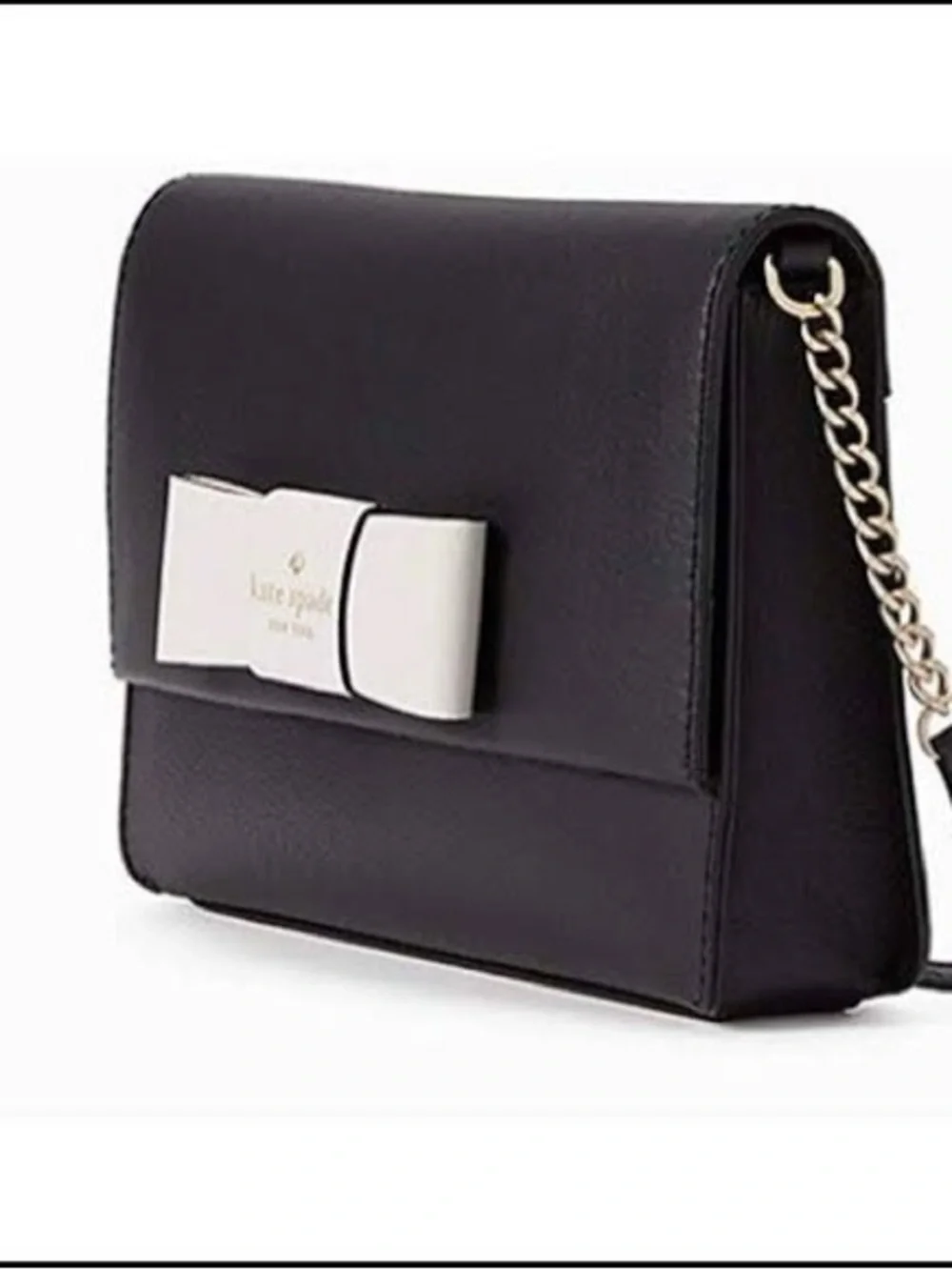 Kate Spade New York black and cream Zanni crossbody purse